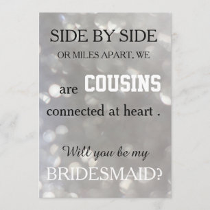 Convite Você será minha dama de honra?