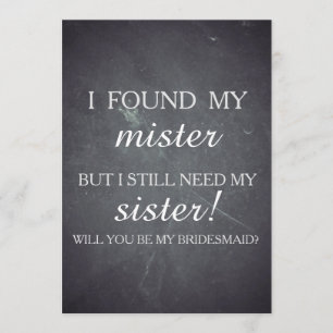 Convite Você será minha dama de honra?