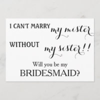 Você será minha dama de honra?