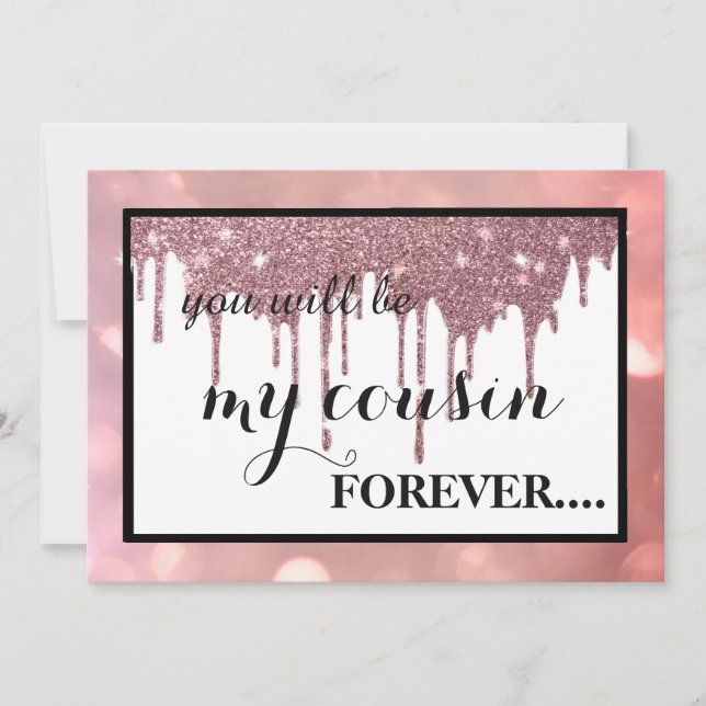 Convite Você será minha dama de honra? (Frente)