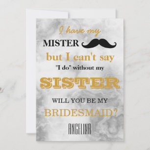 Convite Você será minha dama de honra?