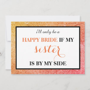 Convite Você será minha dama de honra?