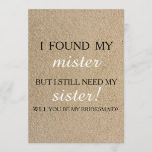 Convite Você será minha dama de honra?