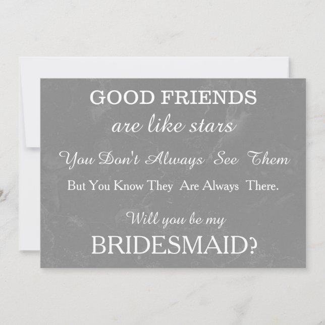 Convite Você será minha dama de honra? (Frente)