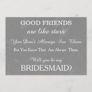 Convite Você será minha dama de honra?