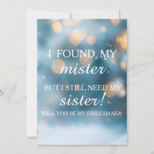 Convite Você será minha dama de honra?