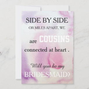 Convite Você será minha dama de honra?