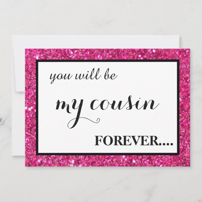 Convite Você será minha dama de honra? (Frente)