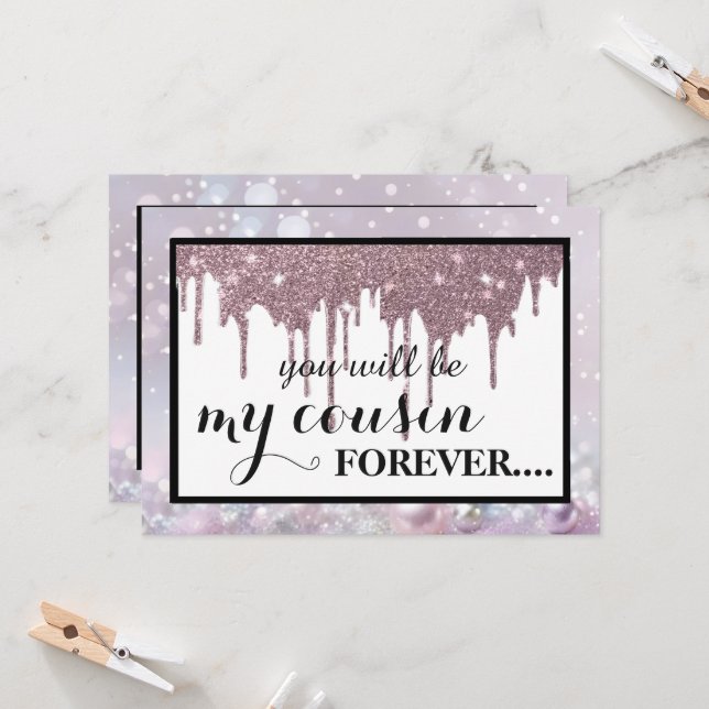 Convite Você será minha dama de honra? (Frente/Verso In Situ)