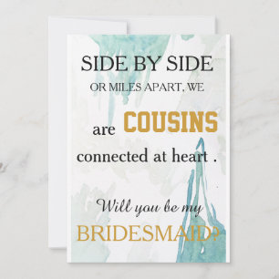 Convite Você será minha dama de honra?