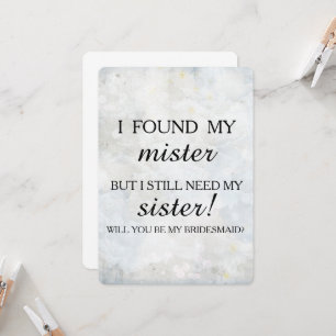 Convite Você será minha dama de honra?