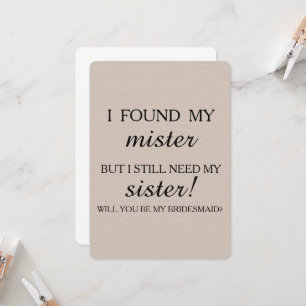 Convite Você será minha dama de honra?