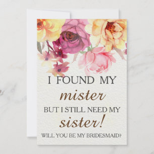 Convite Você será minha dama de honra?