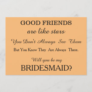 Convite Você será minha dama de honra?