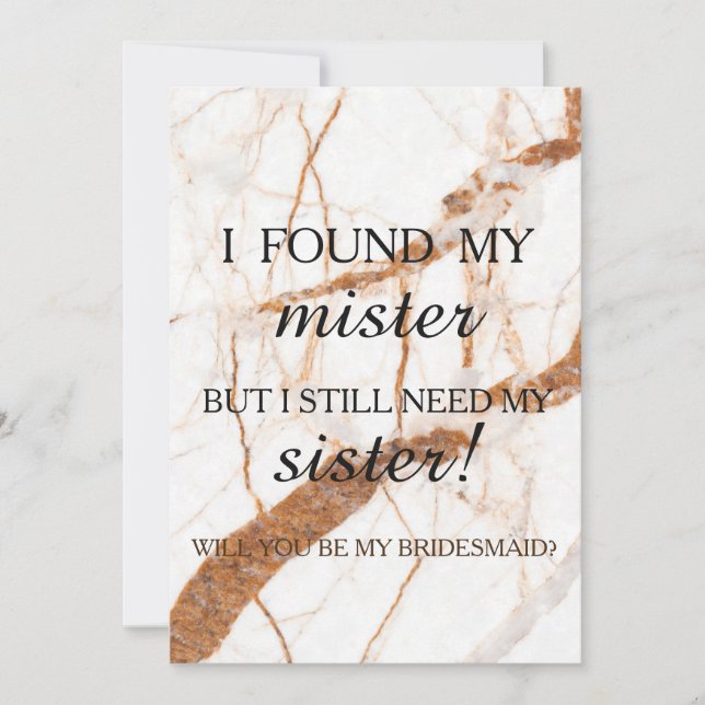 Convite Você será minha dama de honra? (Frente)