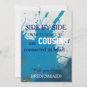 Convite Você será minha dama de honra?