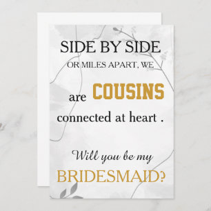 Convite Você será minha dama de honra?