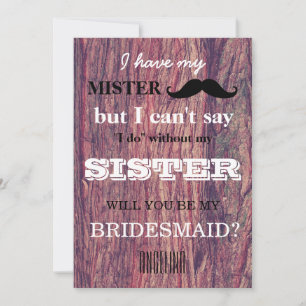 Convite Você será minha dama de honra?