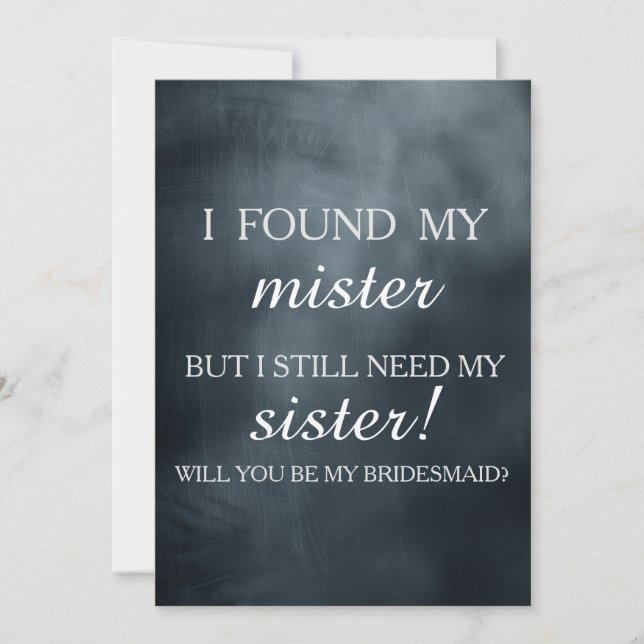 Convite Você será minha dama de honra? (Frente)