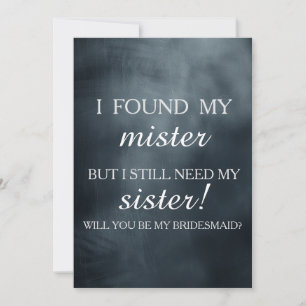 Convite Você será minha dama de honra?