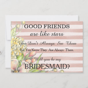 Convite Você será minha dama de honra?