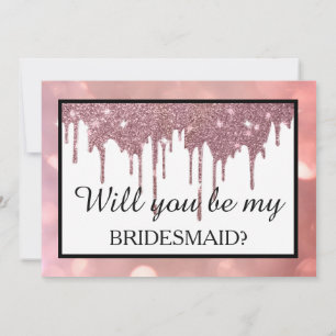 Convite Você será minha dama de honra?