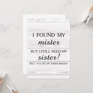 Convite Você será minha dama de honra?