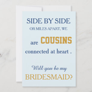 Convite Você será minha dama de honra?