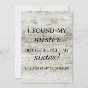 Convite Você será minha dama de honra?