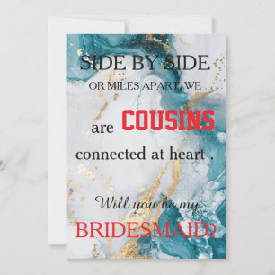 Convite Você será minha dama de honra?