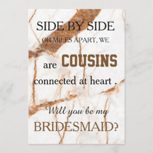 Convite Você será minha dama de honra?