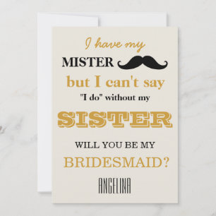 Convite Você será minha dama de honra?