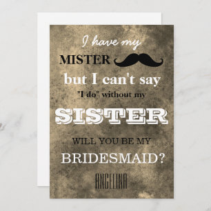 Convite Você será minha dama de honra?