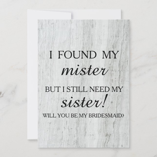 Convite Você será minha dama de honra? (Frente)