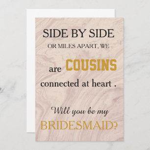 Convite Você será minha dama de honra?