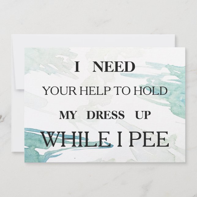 Convite Você será minha dama de honra? (Frente)