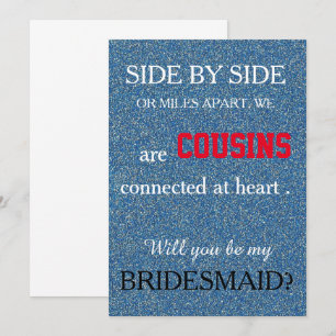 Convite Você será minha dama de honra?