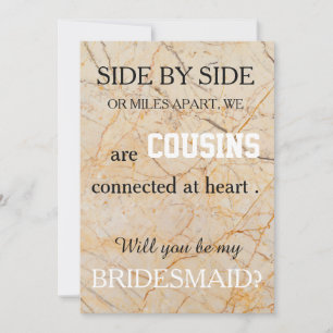 Convite Você será minha dama de honra?