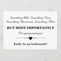 Você será minha dama de honra?