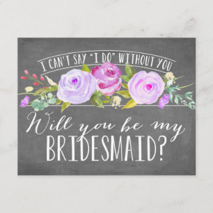 Convite Você será minha dama de honra da dama de honra  