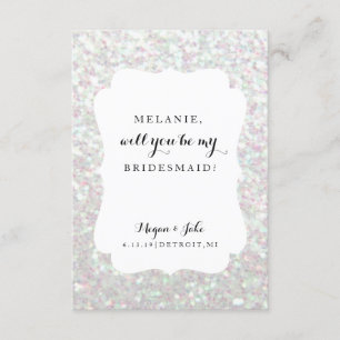 Convite Você será minha dama de honra - dia do casamento