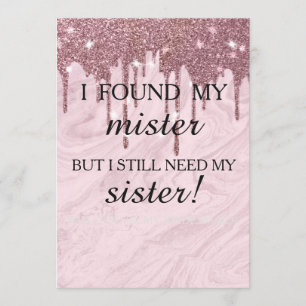 Convite Você será minha dama de honra? Discagem Dourada de