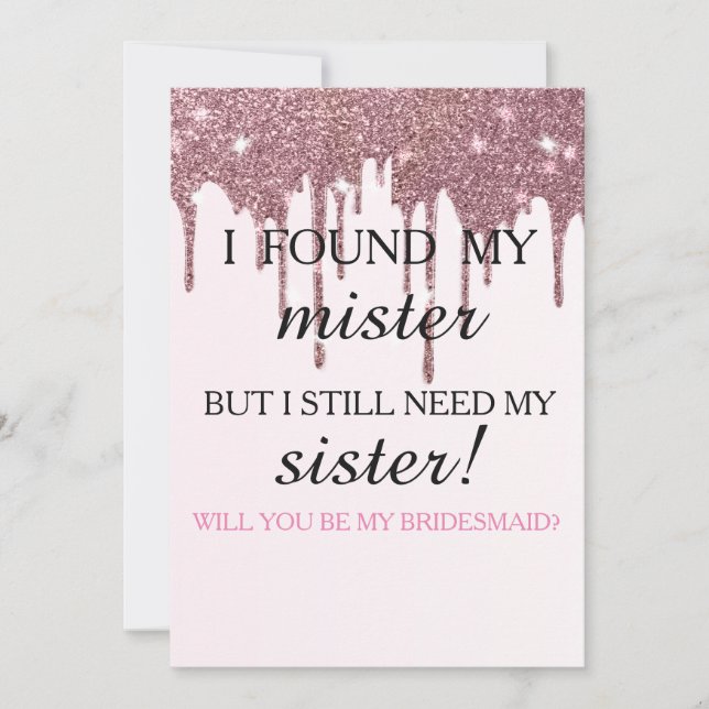 Convite Você será minha dama de honra? Discagem Dourada de (Frente)