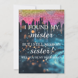 Convite Você será minha dama de honra? Invi de Drivers Dou