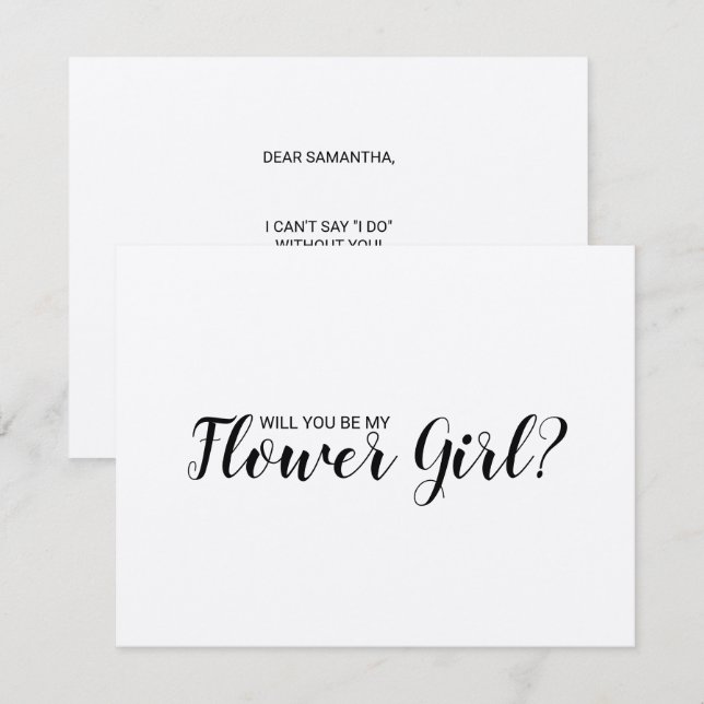 Convite Você Será Minha Dama de Honra? Papel Kraft Rústico (Frente/Verso)