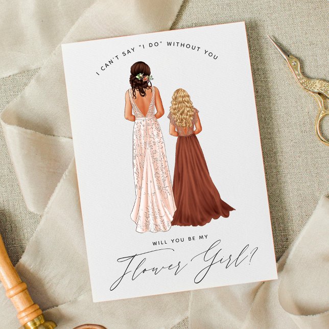 Convite Você Será Minha Flor? Raparigas em palhaços (Criador carregado)