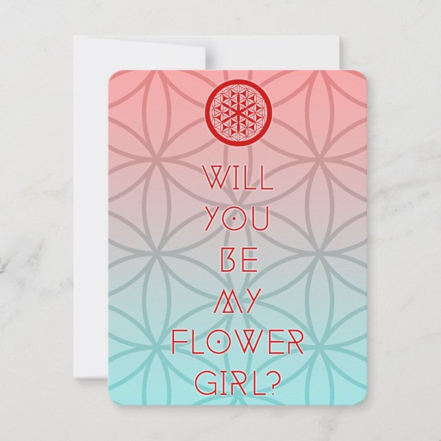 Convite você será minha flor sagrada? (Frente)