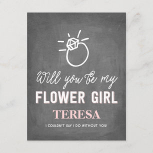 Convite Você Será Minha Garota Flor?  Bridesmaid