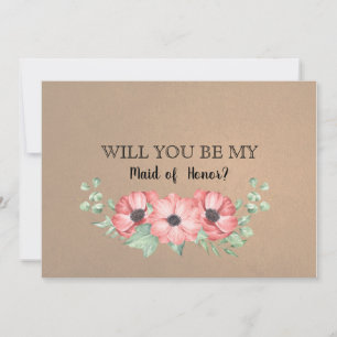 Convite Você Será Minha Madrinha de casamento?