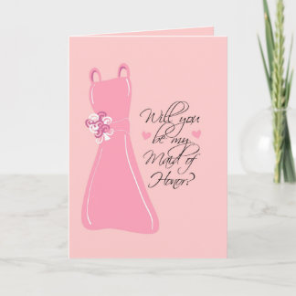 Convite "Você será minha Madrinha de casamento?"
